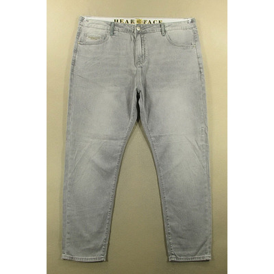 牛仔裤男38码薄款弹力修身锥形小脚裤加大码长裤子*W108/38503-12