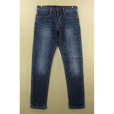 牛仔裤男弹力修身小脚裤加长外单厚实长裤子全新品X209/2502-09