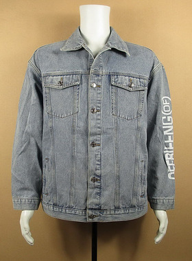 28*0683/S106牛仔衣夹克外套男M码欧版加肥版嘻哈风宽松街头时尚