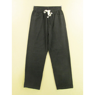 美式 男32码 慵懒风阔腿裤 宽松直筒松紧腰O307 薄款 6804 牛仔裤