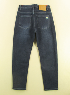 牛仔裤男欧版秋冬厚复古弹力修身束脚萝卜哈伦裤F408/98582*04