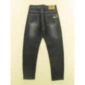 男30码 子W217 弹力修身 针织牛仔裤 锥形小脚裤 黑灰KHCO长裤 3806