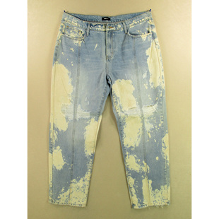 加大码 外单破洞老爹裤 HCO长裤 牛仔裤 3805 肥佬裤 子W301 男42码