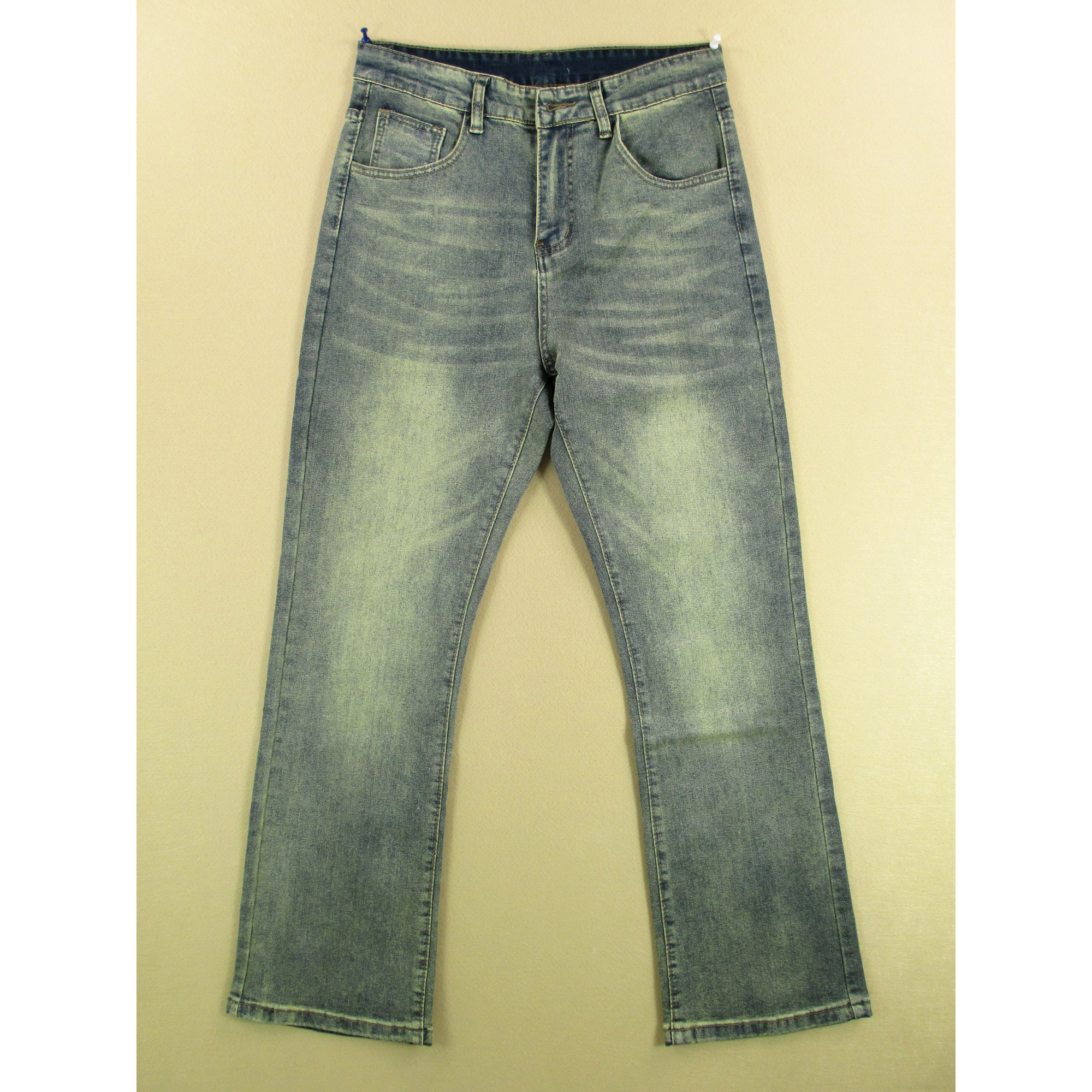 欧版柔软复古弹力牛仔裤男