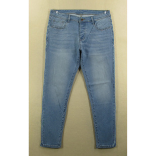 男32码 7507 欧版 W403 复古中低腰弹力紧身小脚九分样板裤 牛仔裤