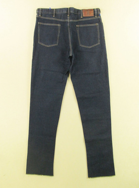 原牛仔裤男37码加厚纯棉直筒原色丹宁超加长外单大码Q308/3801-20