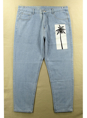 19*68685/J302*牛仔裤男韩版潮牌复古日系锥形裤老爹哈伦裤包邮