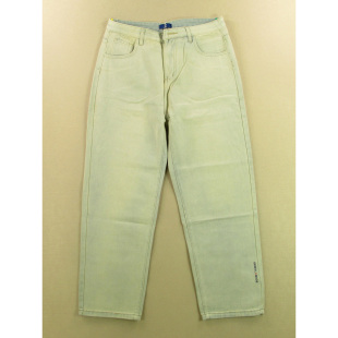 慵懒风阔腿裤 美式 复古宽松直筒长裤 子O308 牛仔裤 6805 男32码