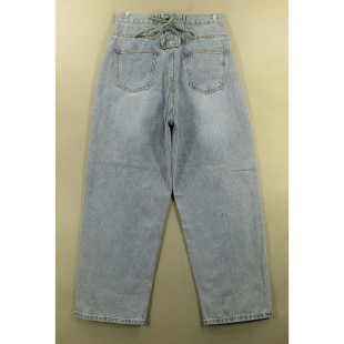 牛仔裤女加厚纯棉阔脚裤加长宽松阔脚裤长裤子全新品Y103/2552-05