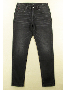 牛仔裤男日系复古怀旧弹力中腰修身小直筒KHCO包邮N401/1281*07