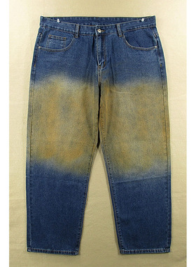 02*68683/H301*牛仔裤男欧版美式滑板裤宽松萝卜裤老爹裤哈伦裤