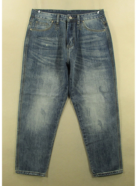 牛仔裤男萝卜裤锥形小脚哈伦裤高腰长裤子全新品*H209/52501-11