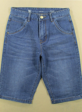 牛仔中裤五分裤男薄款弹力修身短裤夏款全新品*L209/59532-12