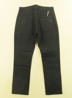 牛仔裤男36码厚实黑色弹力直筒加大码加厚KHCO长裤子Q308/3801-14