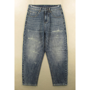 6508 牛仔裤 M104 高腰宽松老爹萝卜型哈伦裤 男日系复古锥形裤