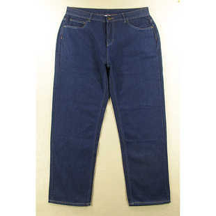 98981 牛仔裤 老爹蓝牛纯棉柔软宽大直筒D201 肥佬裤 男欧版