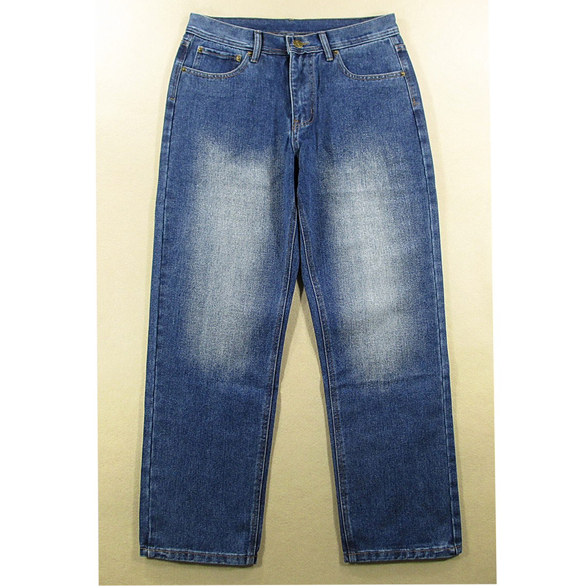 牛仔裤男美式慵懒风嘻哈街舞滑板裤纯棉789宽松直筒加厚加长H5000