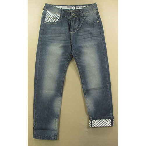 牛仔裤男美式慵懒风嘻哈HIPHOP滑板复古宽松直筒U113/9381*6