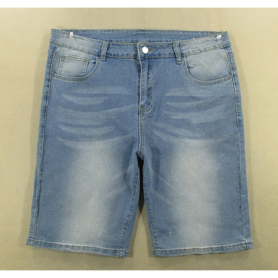 牛仔中裤五分裤男弹力修身短裤外单夏款全新品*H208/52531-13