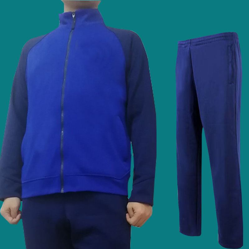 正版春秋消长袖体能服套装长袖运动服速干男女体能训练火蓝套装