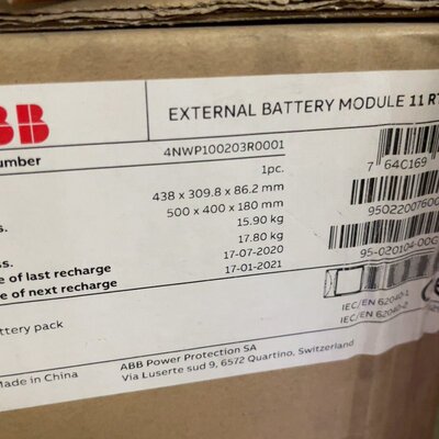 议价ABB External battery module 11可维修