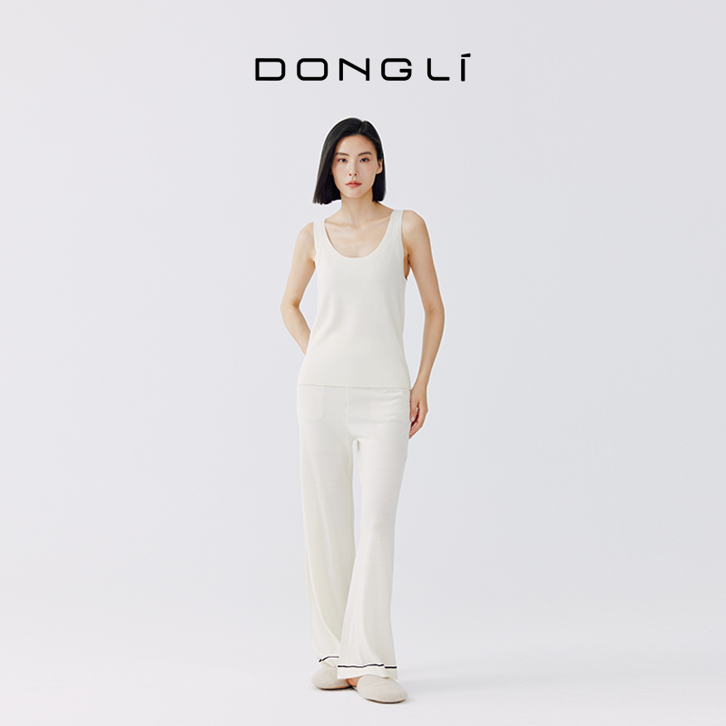 东黎【秀场同款】静谧舒悦 女士春秋百搭宽肩带精纺羊绒背心 4710,女装/女士精品,背心吊带,淘宝优惠券,粉丝福利购,淘宝优惠卷