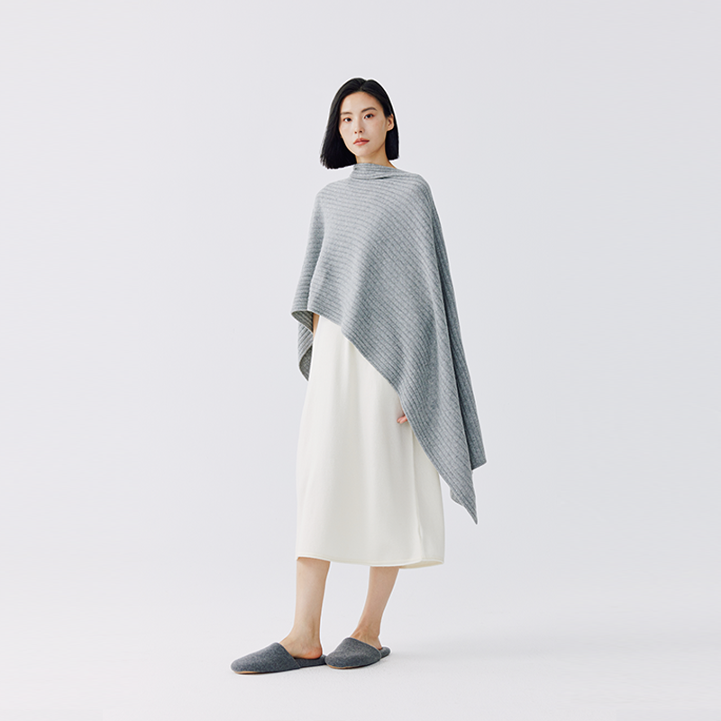 东黎山羊绒针织保暖百搭围巾