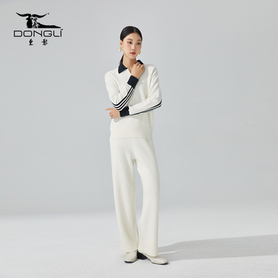 东黎POLO领休闲长袖套头衫