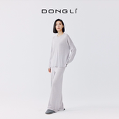 春秋女士精纺圆领羊绒套头衫 静谧舒悦 宽松4711 秀场同款 东黎