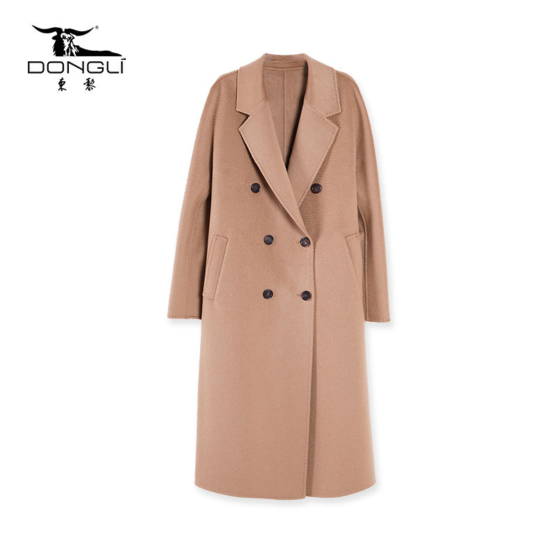 东黎山羊绒长款双面呢大衣