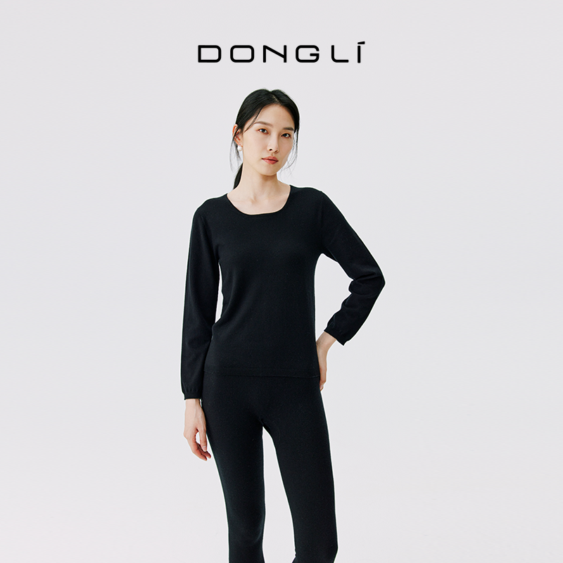 东黎山羊绒全成型保暖内衣女