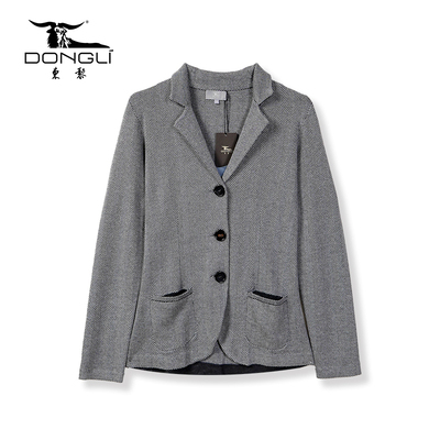 东黎长袖开衫外套V领西装