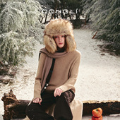 秋冬女士山羊绒圆领针织毛衣套头衫 东黎童心未远 香草曲奇 5638