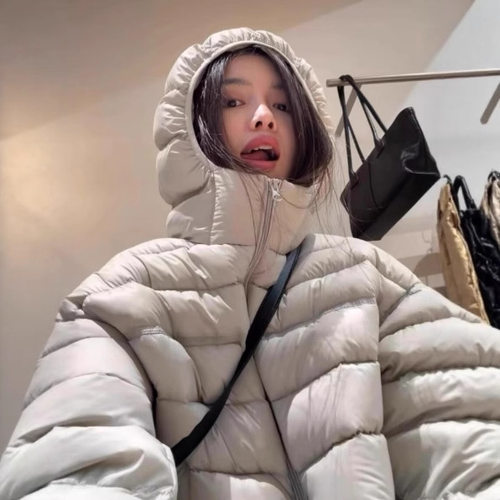 短款轻薄款排骨羽绒服女2026冬季新款鸭绒保暖内胆薄款滑雪棉服外