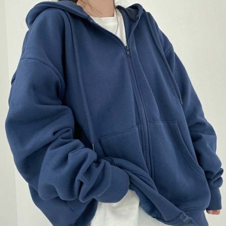 九月开学季衣服小粽子服饰拉链连帽卫衣女潮ins春秋季oioi卫衣