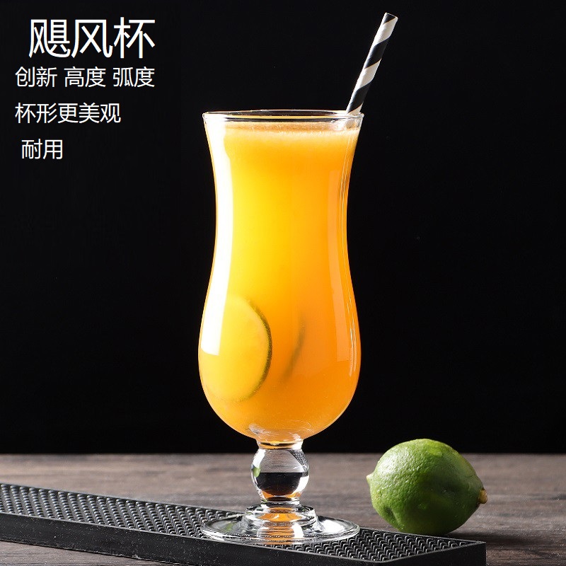 酒吧玻璃飓风杯鸡尾酒杯珠点杯