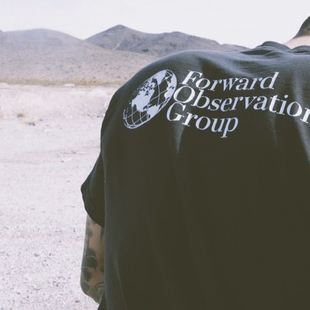 前沿观察组FOG军迷短袖 ins风潮流圆领T恤 战术印花体能作训服半袖