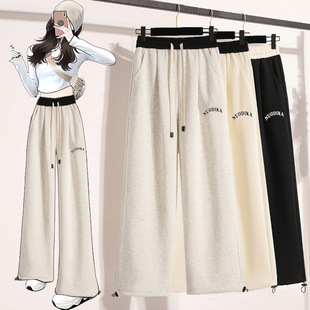 美式hiphop裤子女2025秋季新款高腰阔腿休闲运动裤跳舞爵士舞长裤