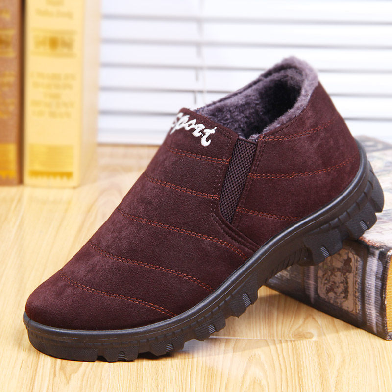 老北京布鞋男士大码棉鞋男保暖冬季中老年人冬鞋爸爸加绒鞋老人鞋在类目 流行男鞋, 靴子中 - 来自Buy2taobao.com提供专业的淘宝代购服务