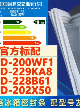 索格适用TCL冰箱BCD-200WF1 229KA8 228B61 202X50密封条门封条圈