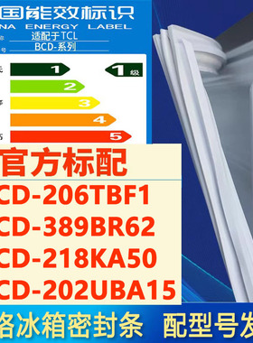 索格适用TCL BCD 206TBF1 389BR62 218KA50 202UBA15冰箱门密封条