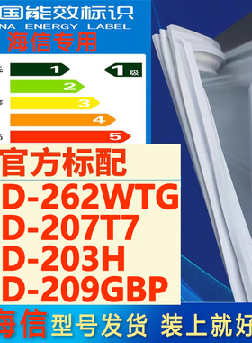 适用海信BCD 262WTG 207T7 203H 209GBP冰箱门密封条胶条磁性条圈