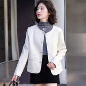 时尚 新款 显瘦羊皮夹克小香风休闲外套 2025秋季 海宁真皮皮衣女短款