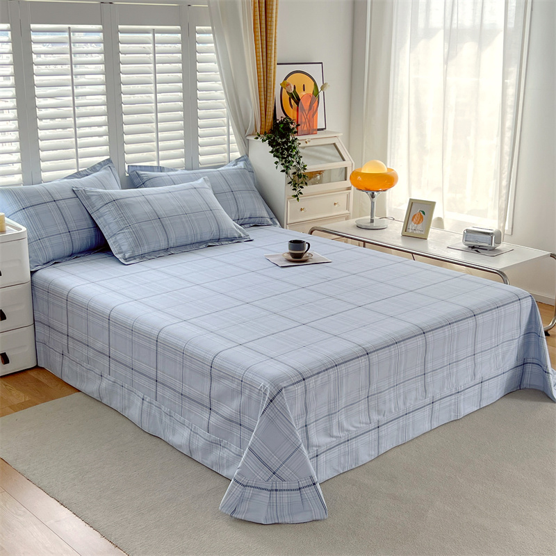 简约北欧风圆角全棉床单