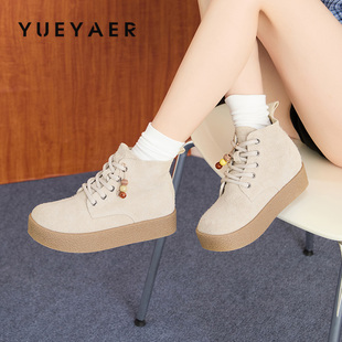 百搭复古大头短靴英伦风大黄靴 冬季 月芽儿厚底马丁靴女款 2025新款