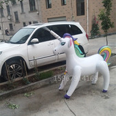 新款 草坪沙滩喷水天马玩具充气喷水彩虹马 充气喷水独角兽儿童夏季