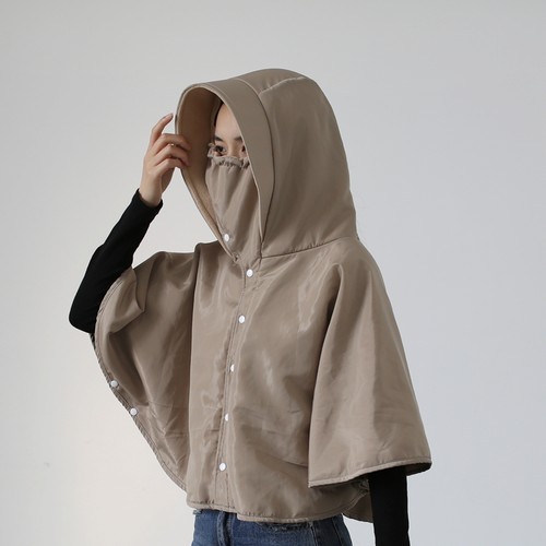 骑电动摩托车防风披肩保暖神器