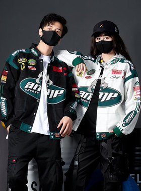 杜戴克dudack2020新款男女潮牌棒球服刺绣秋冬夹克宽松外套