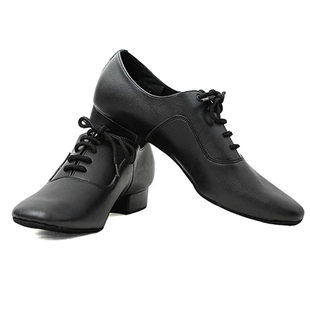 贝蒂成人男士国标摩登交谊牛皮直板翻毛底舞蹈鞋舞厅专用舞鞋301