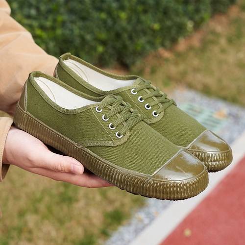 搏峰帆布解放鞋男女橡胶底